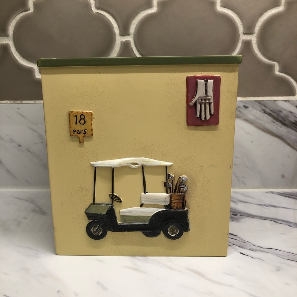 Golf Tissue Box Cover